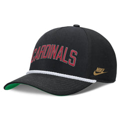 St. Louis Cardinals Nike Cooperstown Collection Rise Adjustable Hat - Black Hats