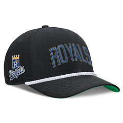 Kansas City Royals Nike Cooperstown Collection Rise Adjustable Hat - Black Hats