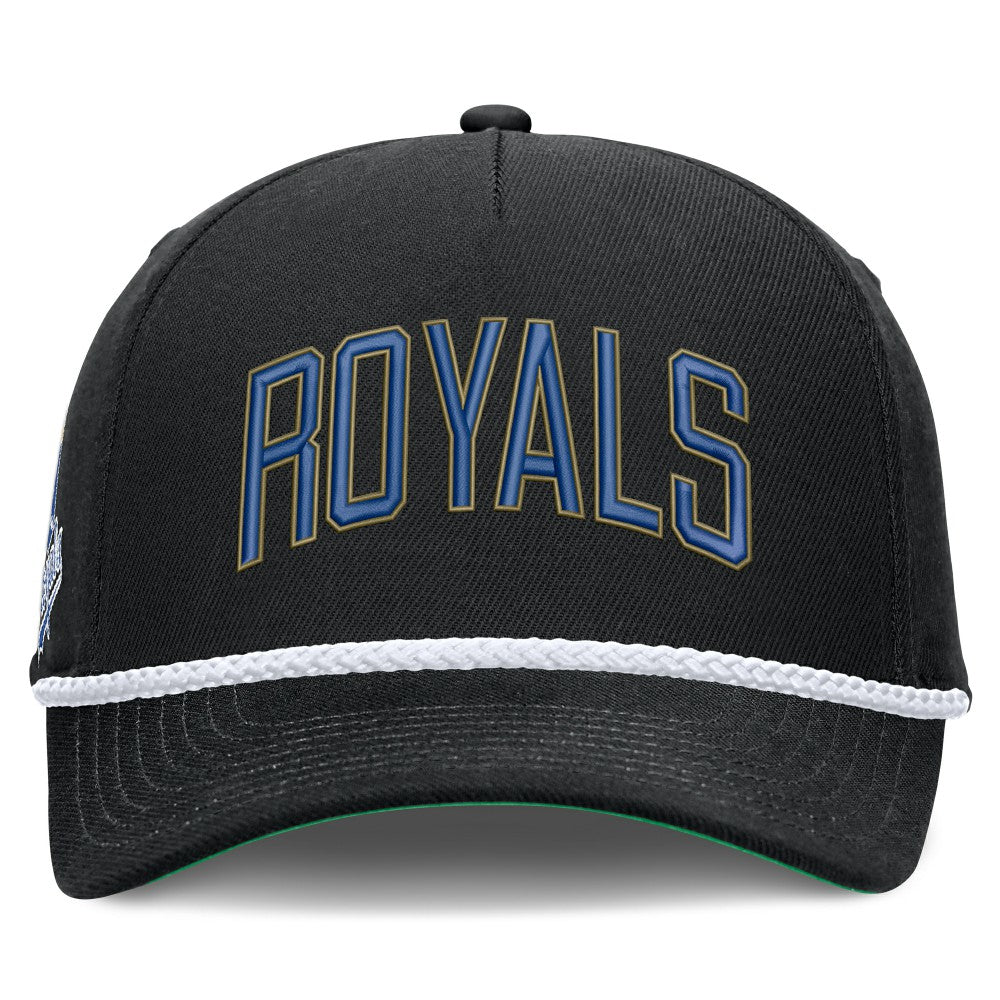 Kansas City Royals Nike Cooperstown Collection Rise Adjustable Hat - Black Hats