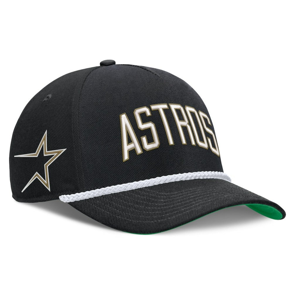 Houston Astros Nike Cooperstown Collection Rise Adjustable Hat - Black Hats