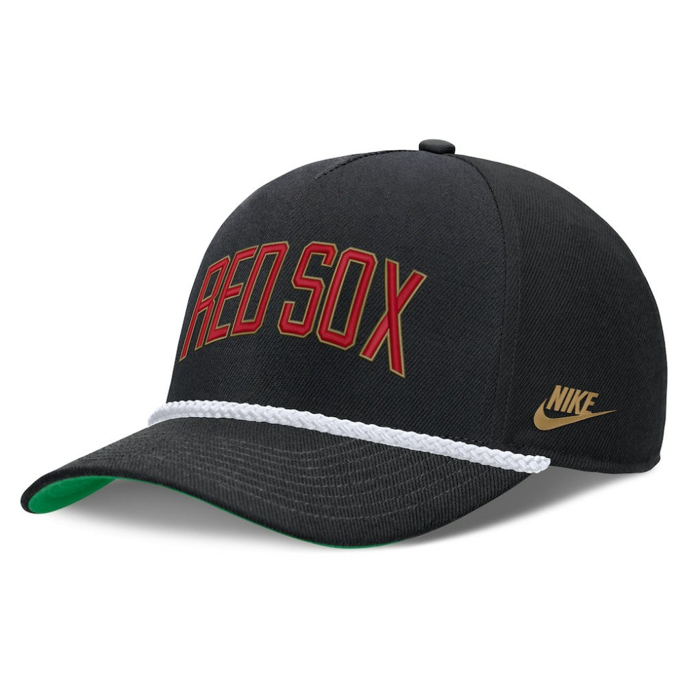 Boston Red Sox Nike Cooperstown Collection Rise Adjustable Hat - Black Hats