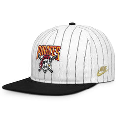 Pittsburgh Pirates Nike Cooperstown Collection Pro Adjustable Hat - White/Black Hats