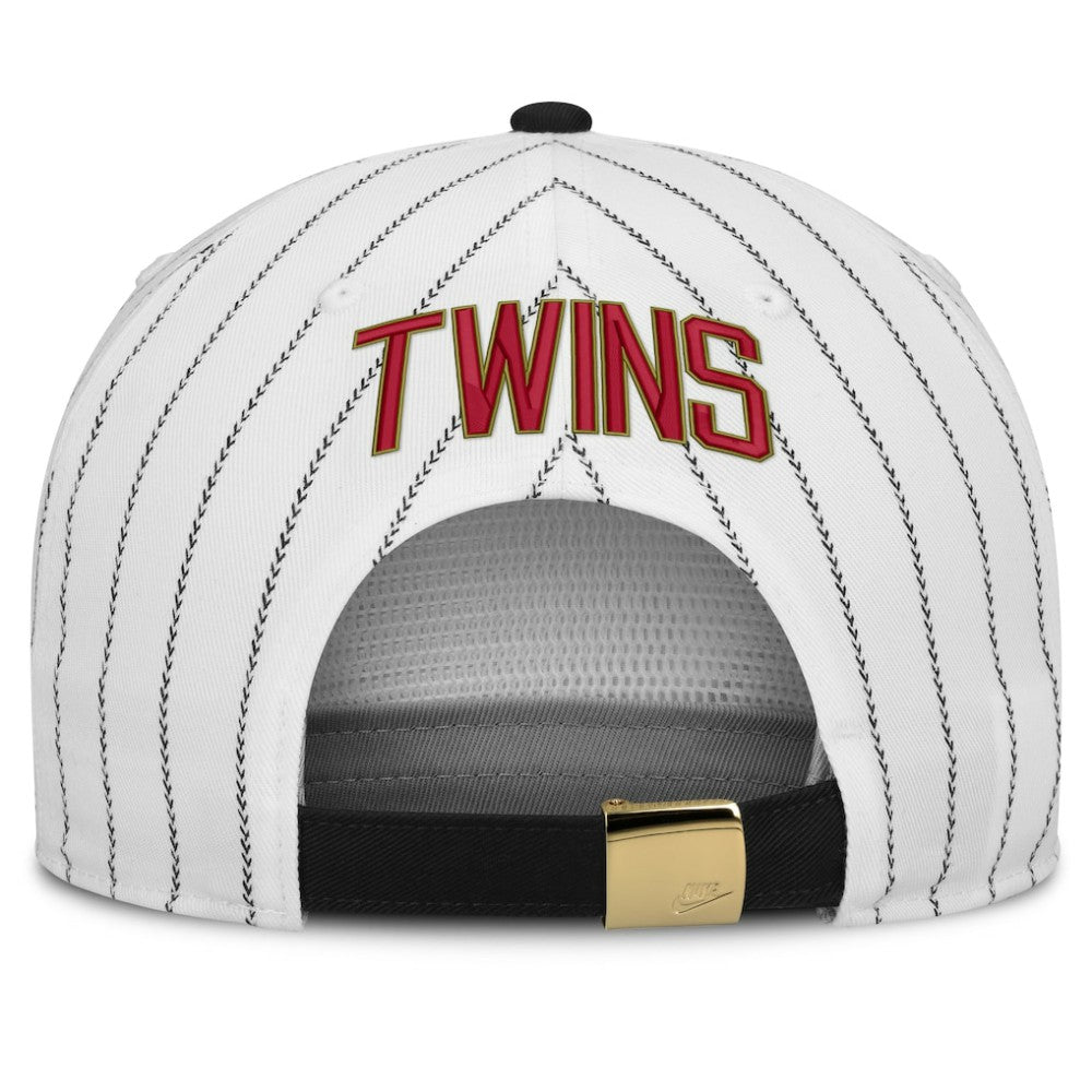 Minnesota Twins Nike Cooperstown Collection Pro Adjustable Hat - White/Black Hats