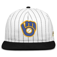 Milwaukee Brewers Nike Cooperstown Collection Pro Adjustable Hat - White/Black Hats