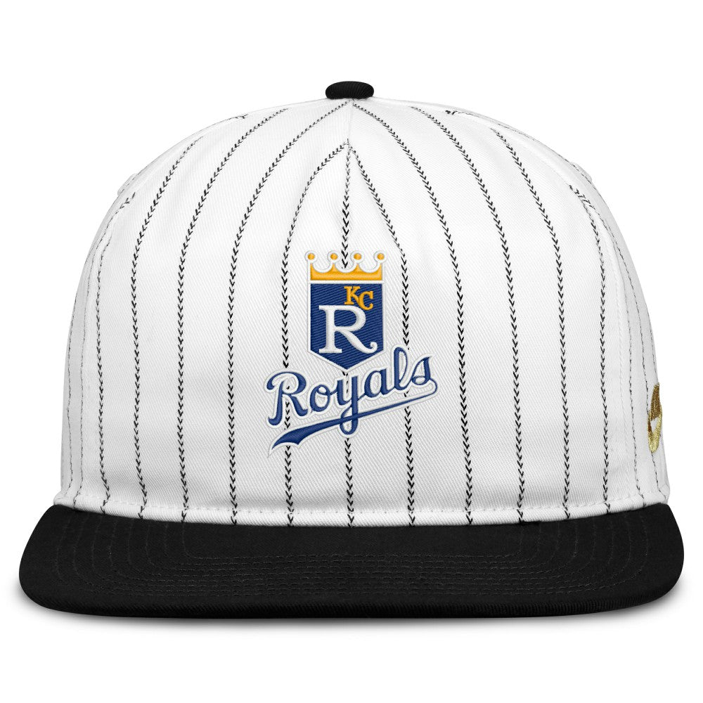 Kansas City Royals Nike Cooperstown Collection Pro Adjustable Hat - White/Black Hats