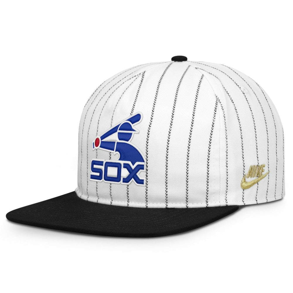 Chicago White Sox Nike Cooperstown Collection Pro Adjustable Hat - White/Black Hats