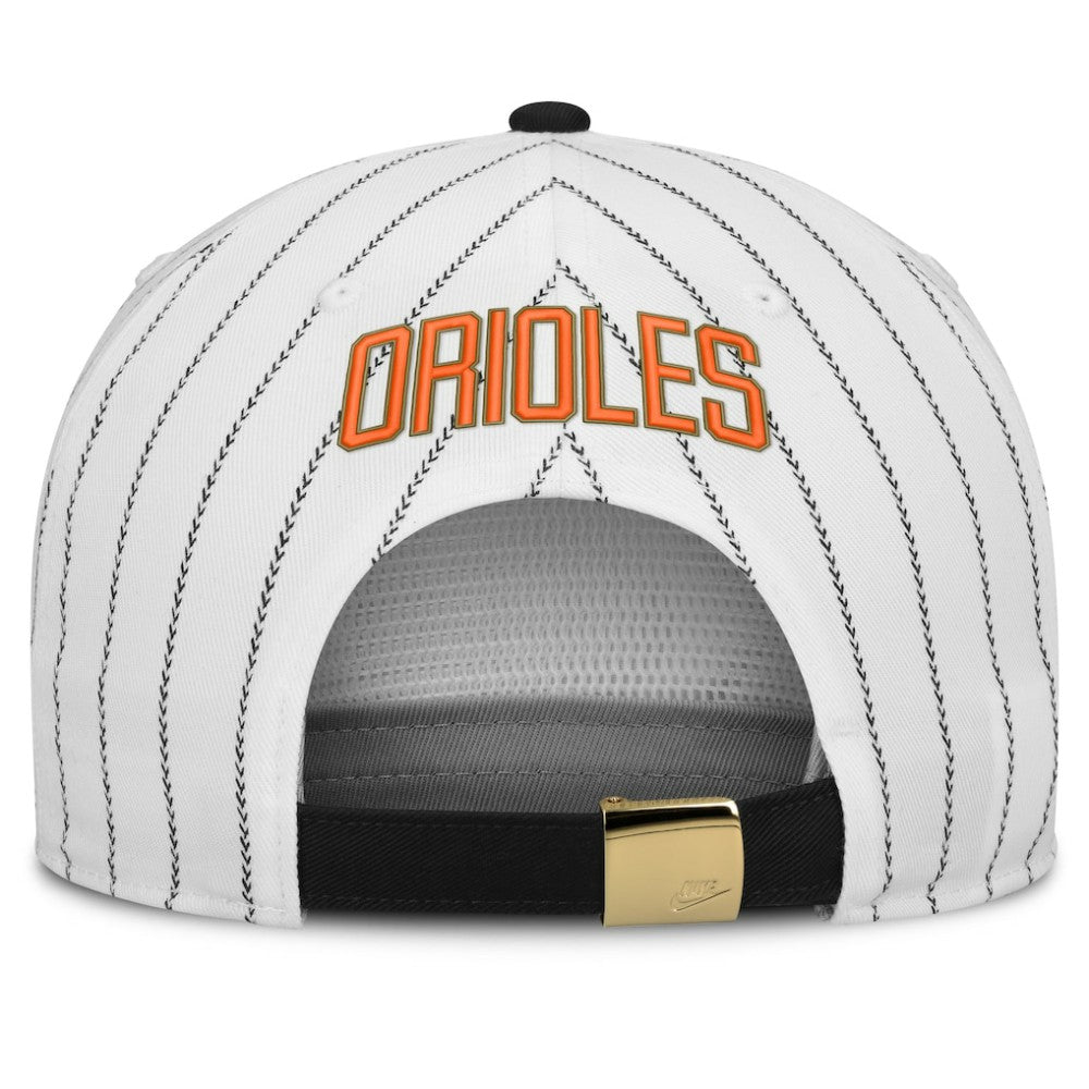 Baltimore Orioles Nike Cooperstown Collection Pro Adjustable Hat - White/Black Hats
