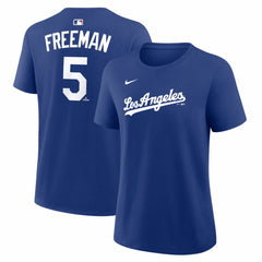 Freddie Freeman Los Angeles Dodgers Nike Women's Alternate Name & Number T-Shirt - Royal T-shirts