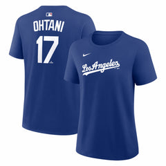 Shohei Ohtani Los Angeles Dodgers Nike Women's Alternate Name & Number T-Shirt - Royal T-shirts