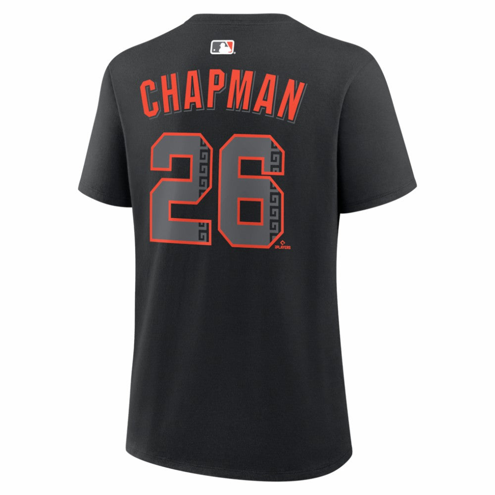 Matt Chapman San Francisco Giants Nike Women's Alternate Name & Number T-Shirt - Black T-shirts
