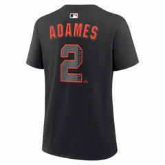 Willy Adames San Francisco Giants Nike Women's Alternate Name & Number T-Shirt - Black T-shirts