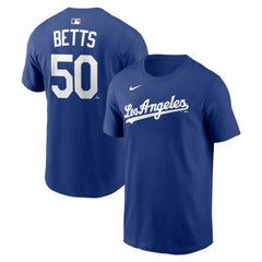 Mookie Betts Los Angeles Dodgers Nike Alternate Name & Number T-Shirt - Royal T-shirts