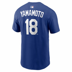 Yoshinobu Yamamoto Los Angeles Dodgers Nike Alternate Name & Number T-Shirt - Royal T-shirts