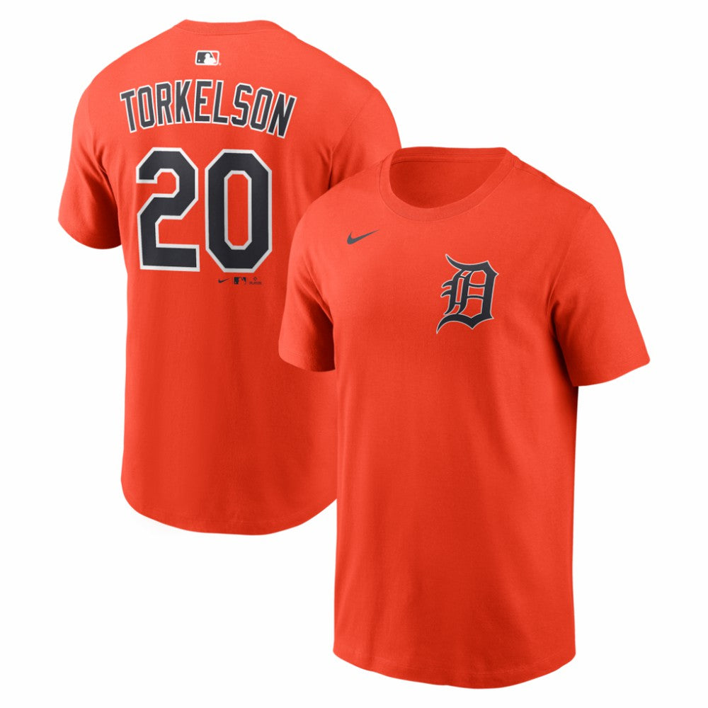 Spencer Torkelson Detroit Tigers Nike Name & Number T-Shirt - Orange T-shirts
