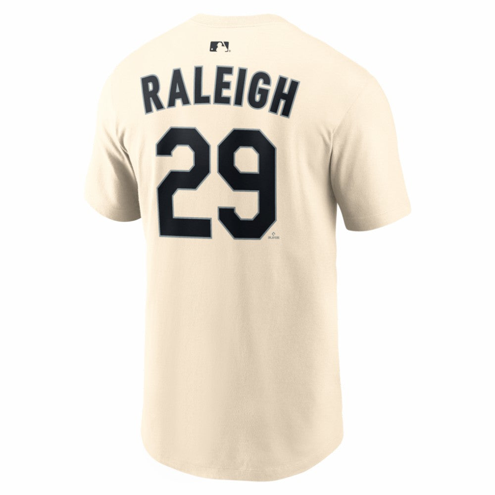 Cal Raleigh Seattle Mariners Nike Name & Number T-Shirt - Natural T-shirts