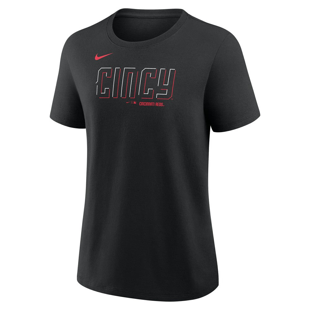 Elly De La Cruz Cincinnati Reds Nike Women's Name & Number T-Shirt - Black T-shirts