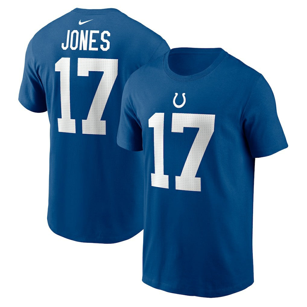 Daniel Jones Indianapolis Colts Name & Number T-Shirt Royal