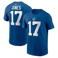 Daniel Jones Indianapolis Colts Name & Number T-Shirt Royal