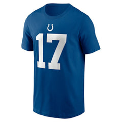 Daniel Jones Indianapolis Colts Name & Number T-Shirt Royal