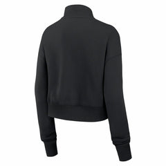 Chicago Bears Women's Legacy Phoenix Fleece Cropped Half-Zip Sweatshirt Black