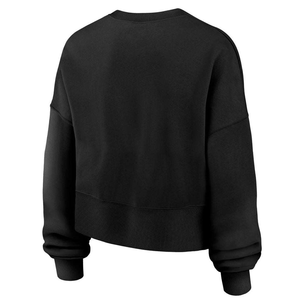 Denver Broncos Women's Oversized High Hip Legacy Arch Phoenix Fleece Sweatshirt Black