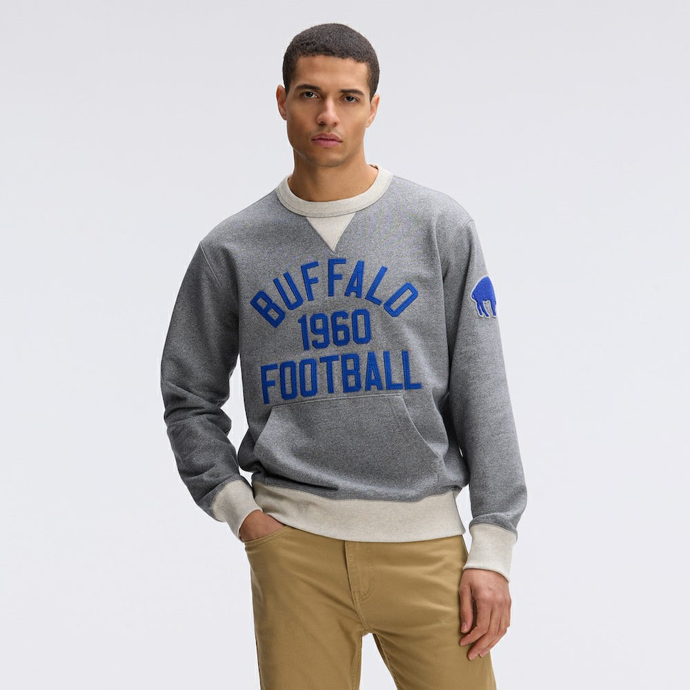 Buffalo Bills IconicFleece Pocket Sweatshirt Athletic Heather Gray