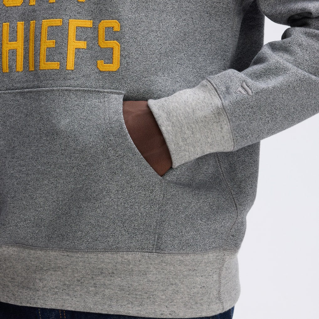 Kansas City Chiefs IconicFleece Pocket Sweatshirt Athletic Heather Gray