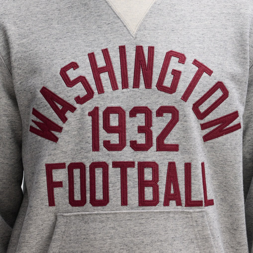 Washington Commanders IconicFleece Pocket Sweatshirt Heather Gray