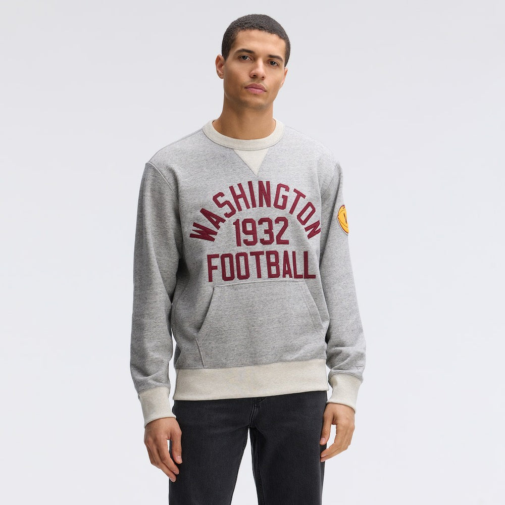 Washington Commanders IconicFleece Pocket Sweatshirt Heather Gray