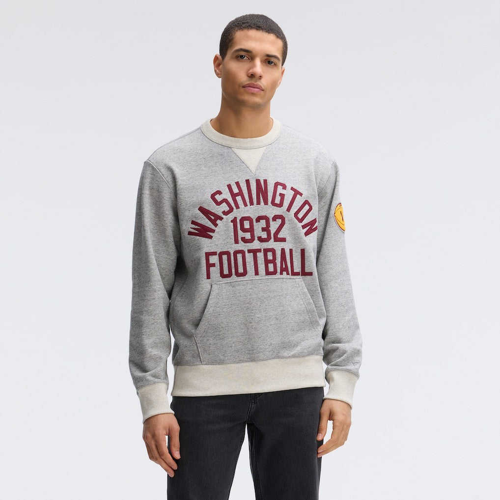 Washington Commanders IconicFleece Pocket Sweatshirt Heather Gray