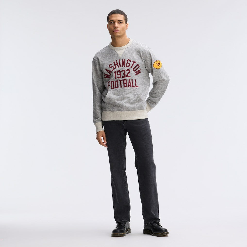 Washington Commanders IconicFleece Pocket Sweatshirt Heather Gray