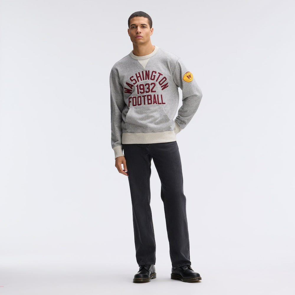 Washington Commanders IconicFleece Pocket Sweatshirt Heather Gray