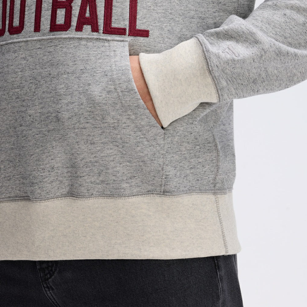 Washington Commanders IconicFleece Pocket Sweatshirt Heather Gray