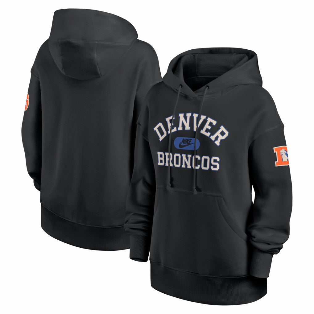 Denver Broncos Women's Oversized Legacy Phoenix Hoodie Black