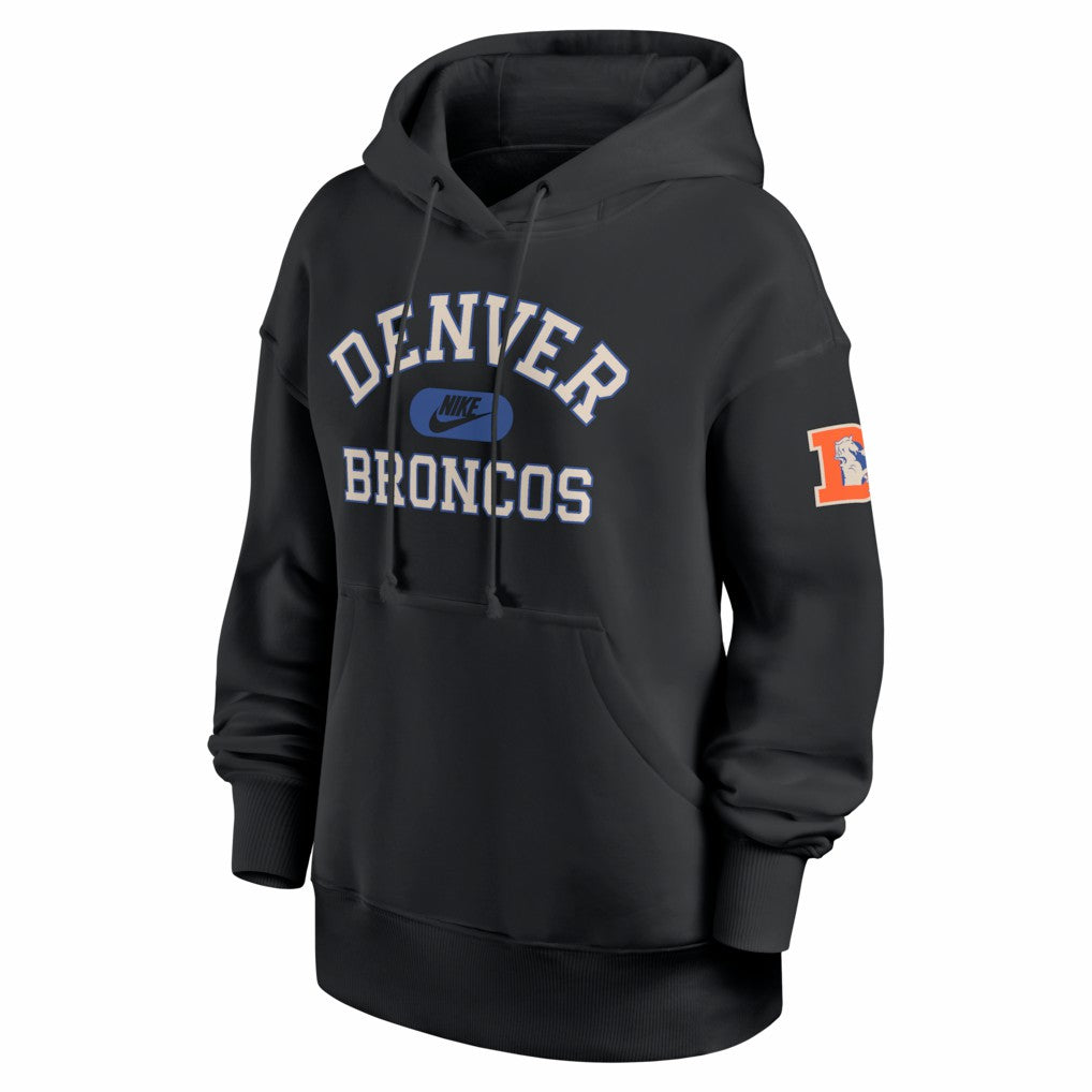 Denver Broncos Women's Oversized Legacy Phoenix Hoodie Black