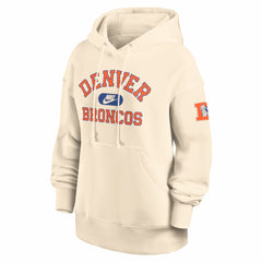 Denver Broncos Women's Oversized Legacy Phoenix Hoodie Natural