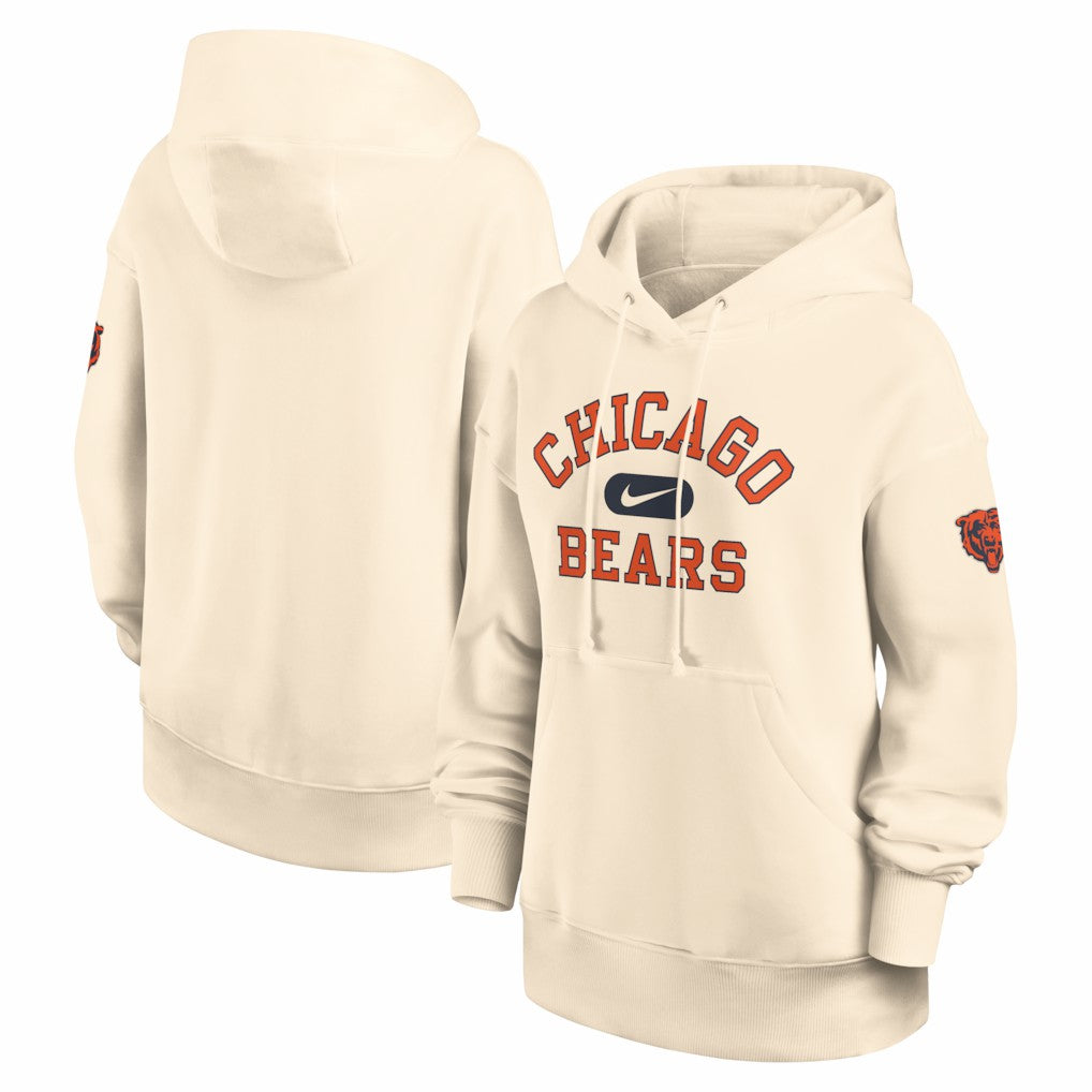 Chicago Bears Women's Oversized Legacy Phoenix Hoodie Natural