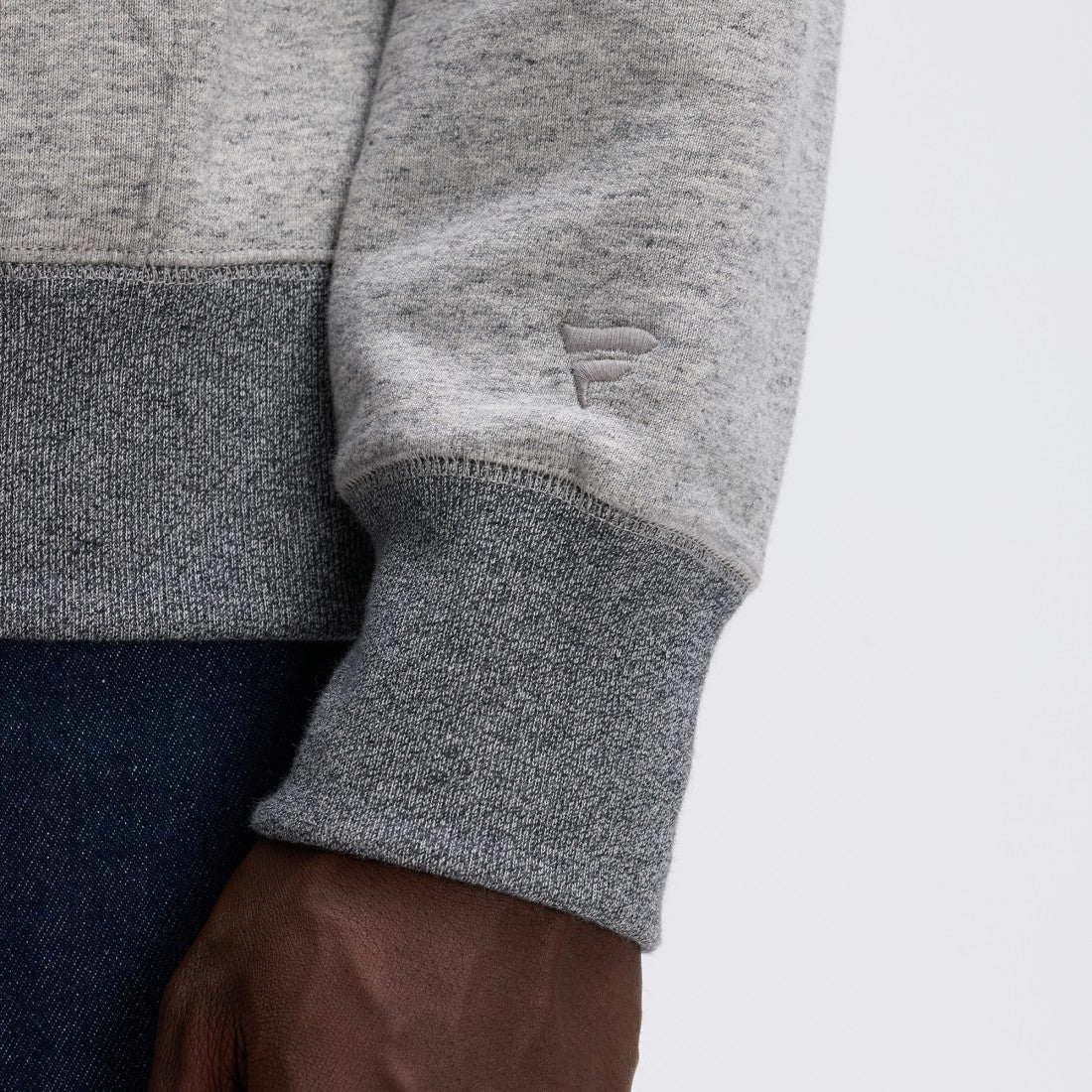 Detroit Lions IconicFleece Pocket Sweatshirt Heather Gray