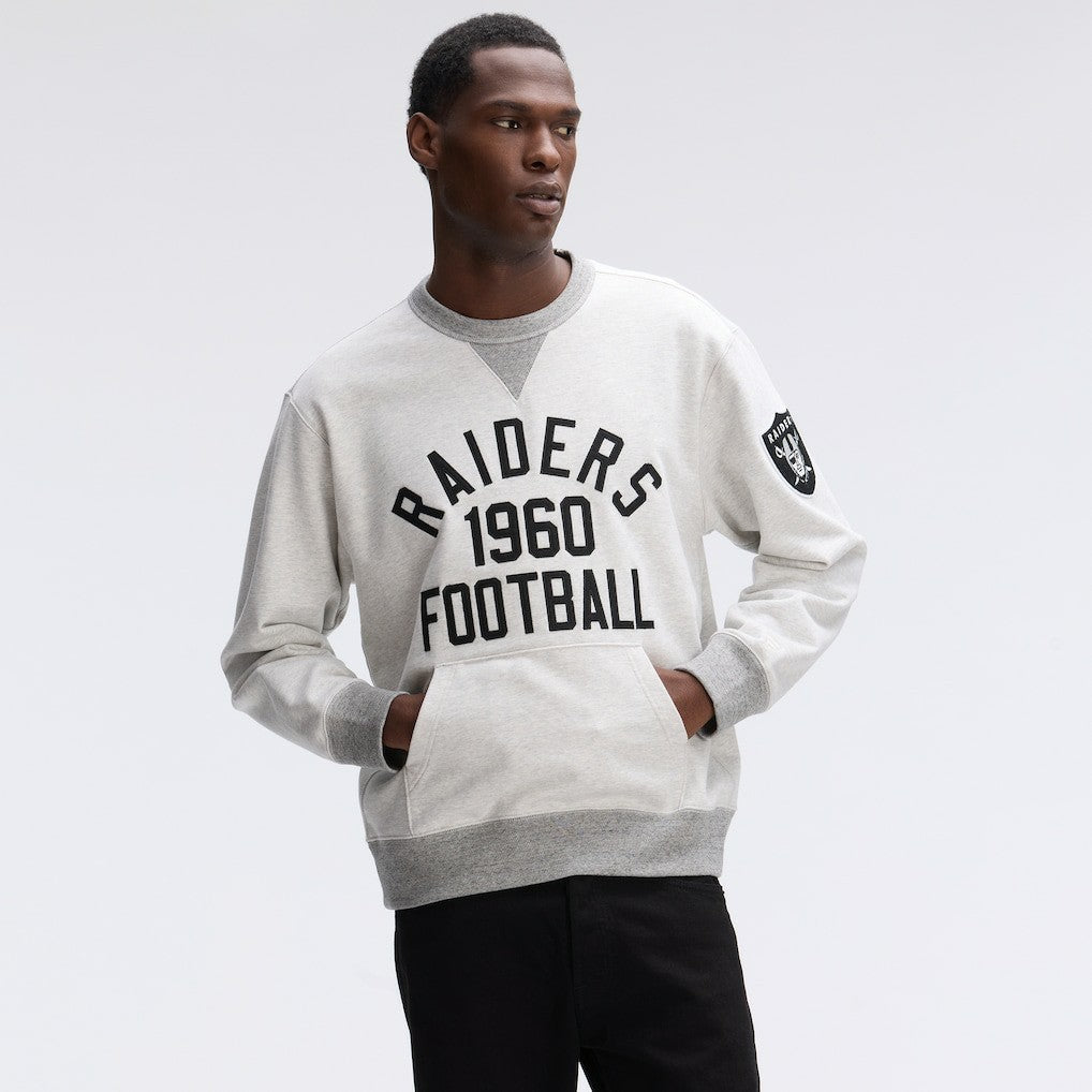 Las Vegas Raiders IconicFleece Pocket Sweatshirt Heather Gray