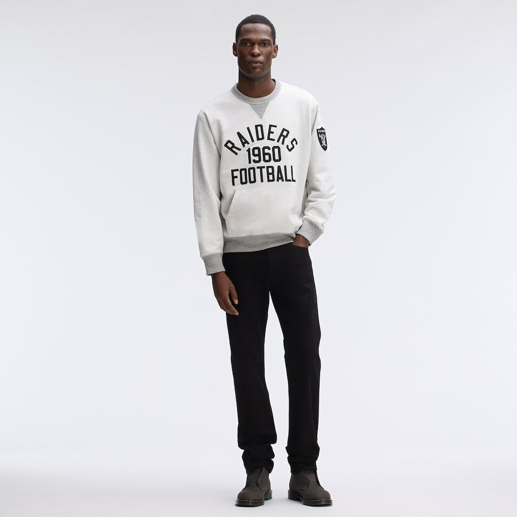 Las Vegas Raiders IconicFleece Pocket Sweatshirt Heather Gray