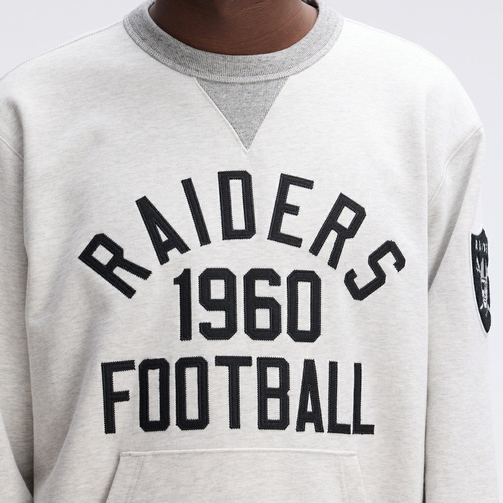 Las Vegas Raiders IconicFleece Pocket Sweatshirt Heather Gray