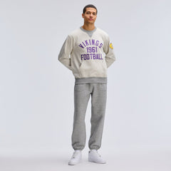 Minnesota Vikings IconicFleece Pocket Sweatshirt Oatmeal