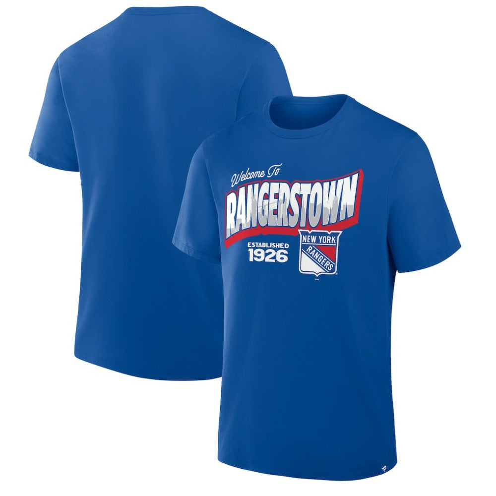 NHL New York Rangers Fanatics Hometown Local T-Shirt - Blue