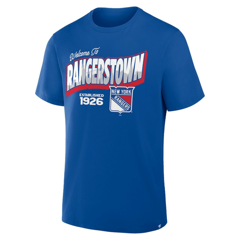 NHL New York Rangers Fanatics Hometown Local T-Shirt - Blue