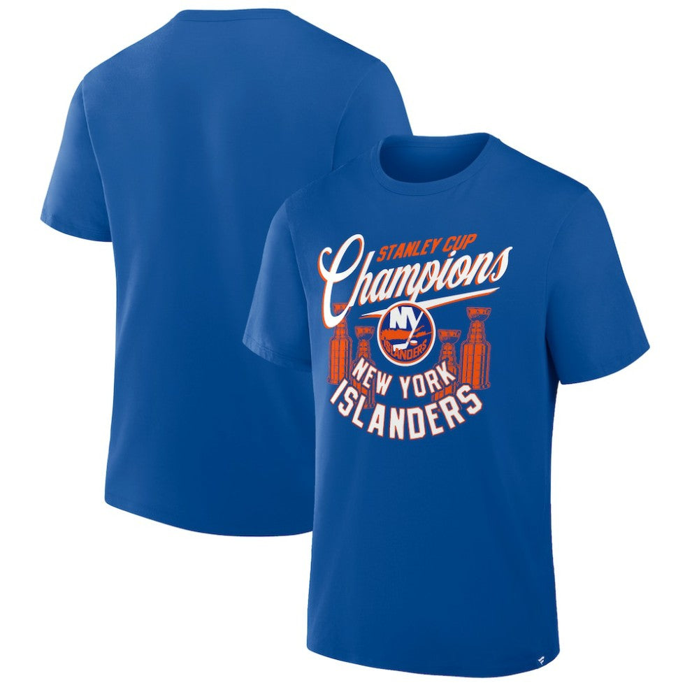 NHL New York Islanders Fanatics 4x Stanley Cup Champions T-Shirt - Royal