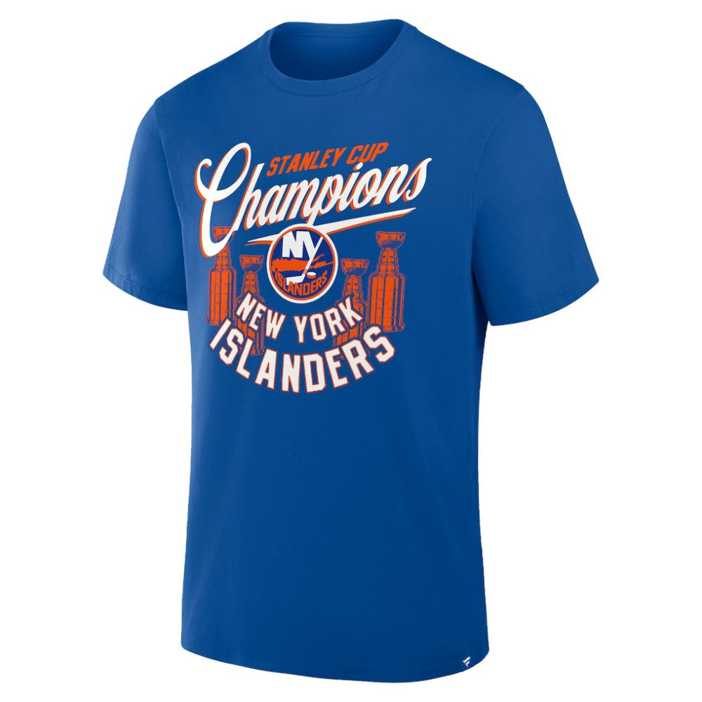 NHL New York Islanders Fanatics 4x Stanley Cup Champions T-Shirt - Royal