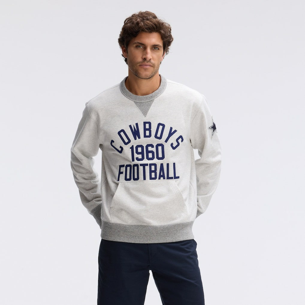 Dallas Cowboys IconicFleece Pocket Sweatshirt Heather Gray