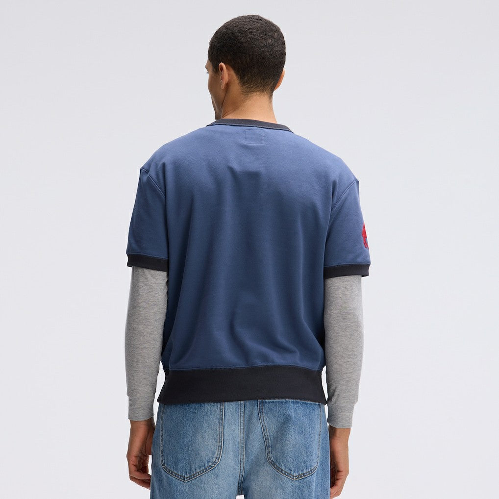 Buffalo Bills IconicFleece Short Sleeve Sweatshirt Royal
