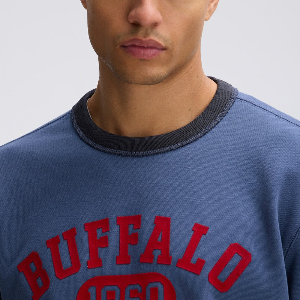 Buffalo Bills IconicFleece Short Sleeve Sweatshirt Royal