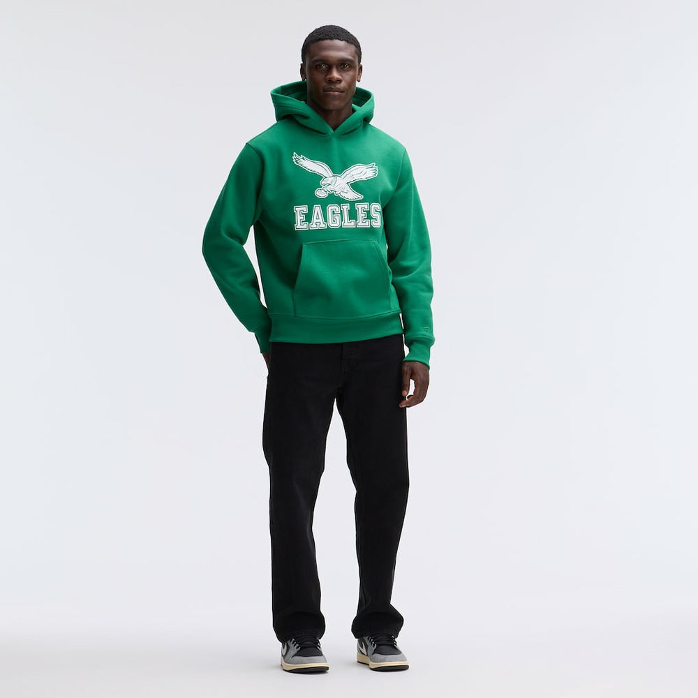 Philadelphia Eagles IconicFleece Flocked Hoodie Kelly Green